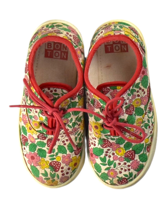 A Multicolour Sneakers from Bonton in size 4T for girl. (Back View)