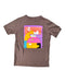 A Brown Short Sleeve T Shirts from Nike in size 7Y for boy. (Front View)