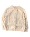 A Beige Cardigans from KidsCrafter in size 6T for girl. (Front View)