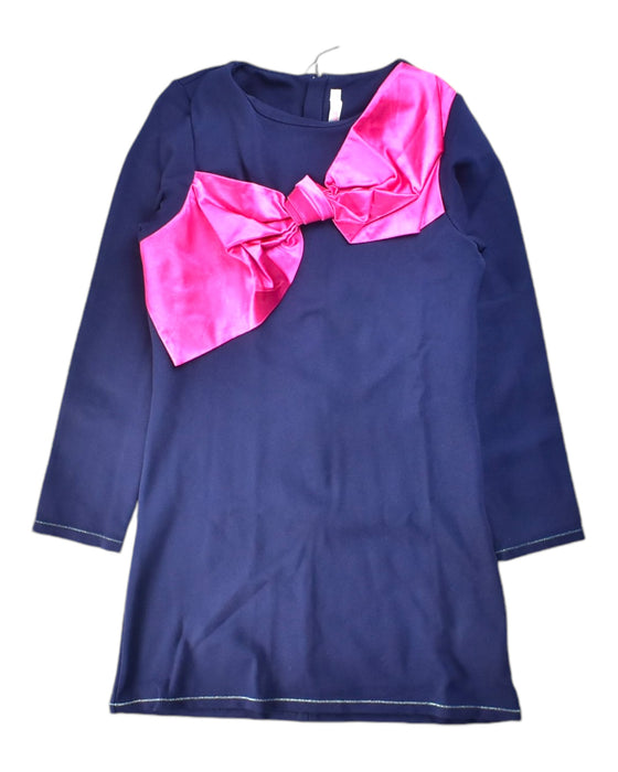 A Blue Long Sleeve Dresses from Billieblush in size 8Y for girl. (Front View)