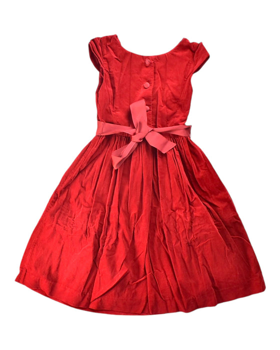 A Red Sleeveless Dresses from Polo Ralph Lauren in size 6T for girl. (Back View)