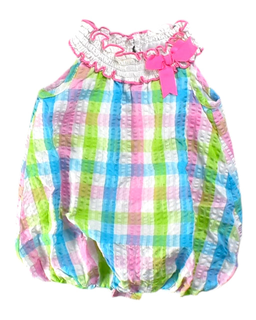 A Multicolour Sleeveless Rompers from Rare Editions in size 6-12M for girl. (Front View)