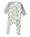 A White Long Sleeve Jumpsuits from Nest Designs in size 6-12M for boy. (Front View)