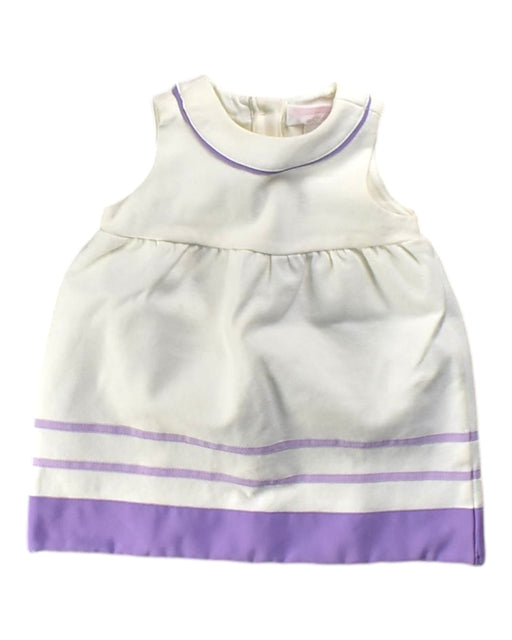 A White Sleeveless Dresses from Janie & Jack in size 6-12M for girl. (Front View)