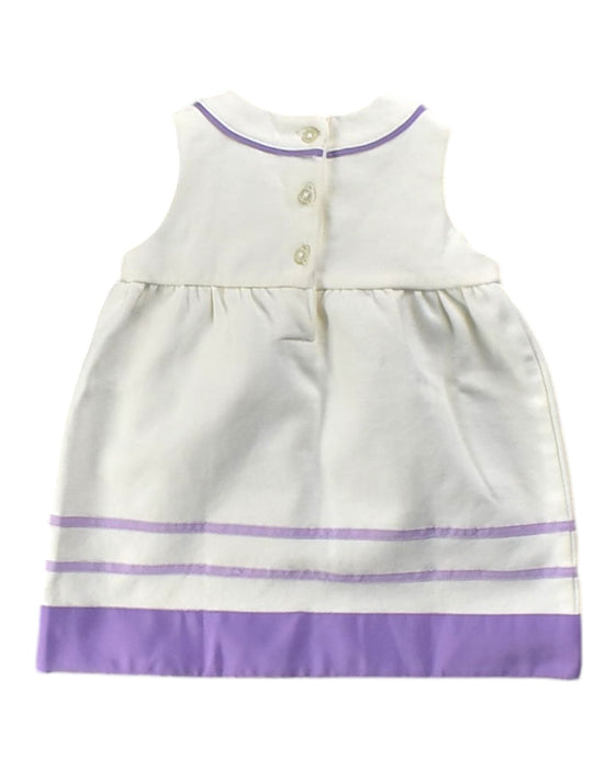 A White Sleeveless Dresses from Janie & Jack in size 6-12M for girl. (Back View)