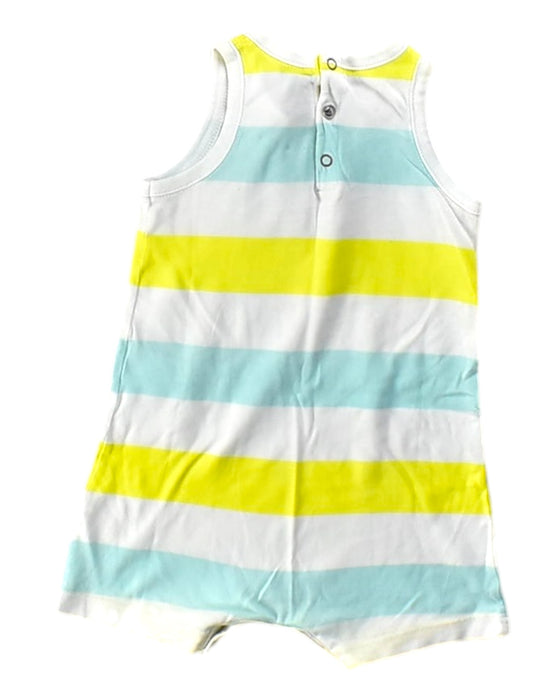 A White Sleeveless Rompers from Petit Bateau in size 3-6M for neutral. (Back View)