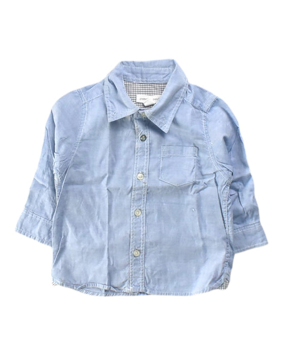 A Blue Long Sleeve Shirts from Pumpkin Patch in size 12-18M for boy. (Front View)