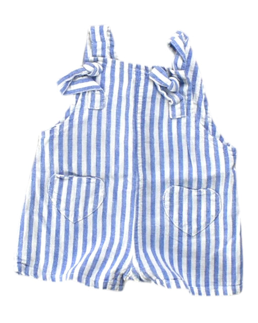 A Blue Sleeveless Rompers from Seed in size 0-3M for girl. (Front View)