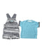 A Blue Overall Sets from Calvin Klein in size 3-6M for boy. (Front View)