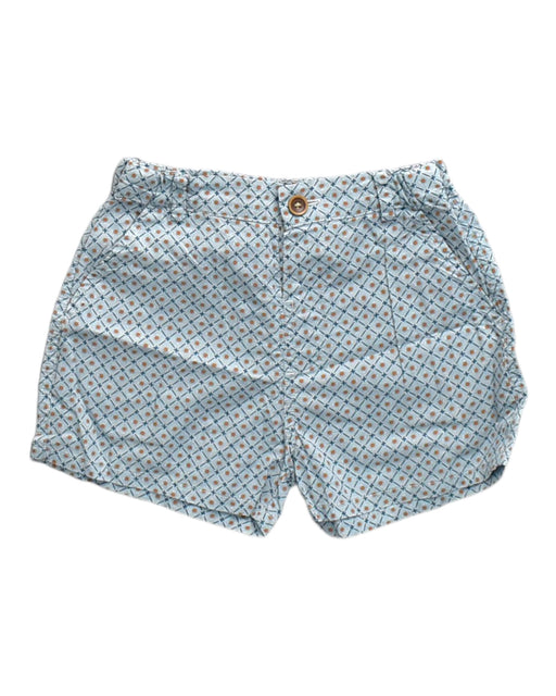 A Blue Shorts from Happyology in size 5T for girl. (Front View)