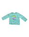 A Teal Crewneck Sweatshirts from Mayoral in size 12-18M for girl. (Front View)