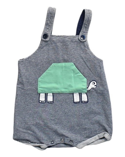 A Grey Sleeveless Rompers from Seed in size 12-18M for boy. (Front View)