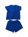 A Blue Pyjama Sets from Petit Bateau in size 4T for boy. (Back View)