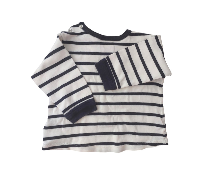 A Black Long Sleeve Tops from Petit Bateau in size 6-12M for neutral. (Back View)