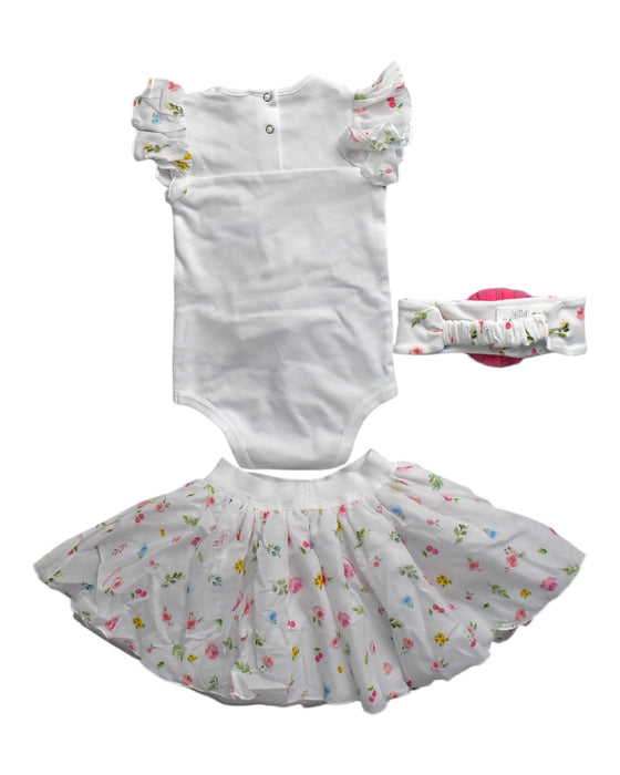 A White Skirt Sets from Monnalisa in size 6-12M for girl. (Back View)