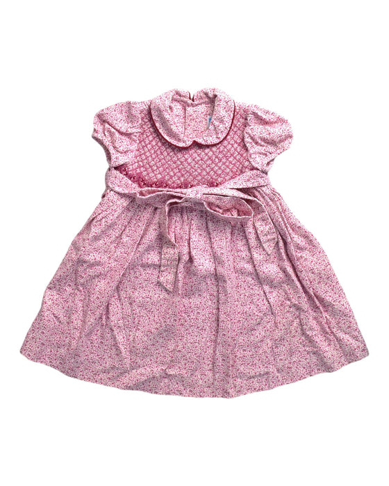 A Pink Short Sleeve Dresses from Luli & Me in size 18-24M for girl. (Front View)