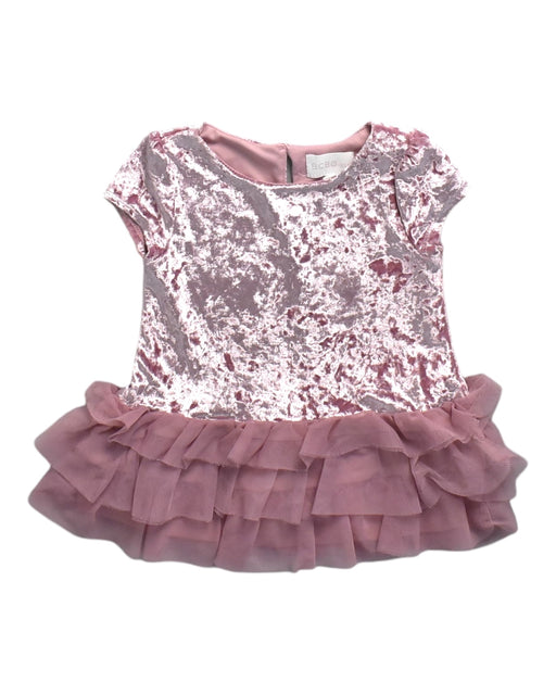 A Pink Short Sleeve Dresses from BCBG Kids in size 18-24M for girl. (Front View)