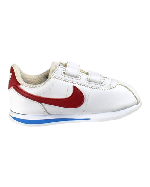 A White Sneakers from Nike in size 3T for boy. (Front View)