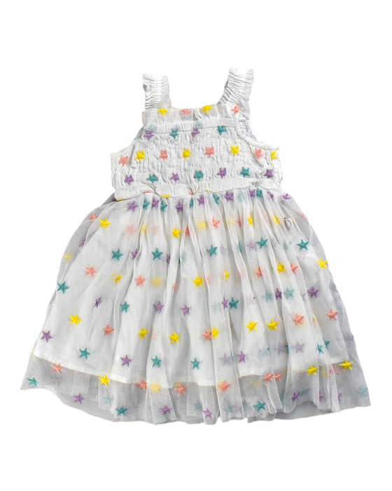 A White Sleeveless Dresses from Stella McCartney in size 3-6M for girl. (Back View)