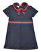 A Blue Short Sleeve Dresses from Gucci in size 18-24M for girl. (Front View)