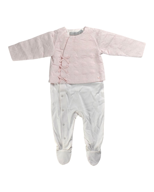 A Pink Pyjama Sets from Dior in size 6-12M for girl. (Front View)