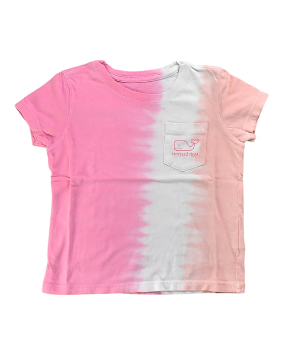 A Pink Short Sleeve T Shirts from Vineyard Vines in size 3T for girl. (Front View)