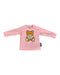 A Pink Long Sleeve Tops from Moschino in size 18-24M for girl. (Front View)