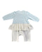 A Blue Short Sleeve Rompers from Miki House in size 7Y for girl. (Back View)