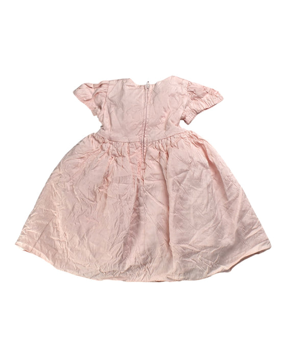 A Pink Short Sleeve Dresses from Dimples in size 3T for girl. (Back View)