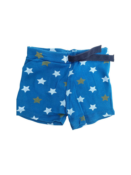 A Blue Shorts from Petit Bateau in size 6-12M for boy. (Front View)