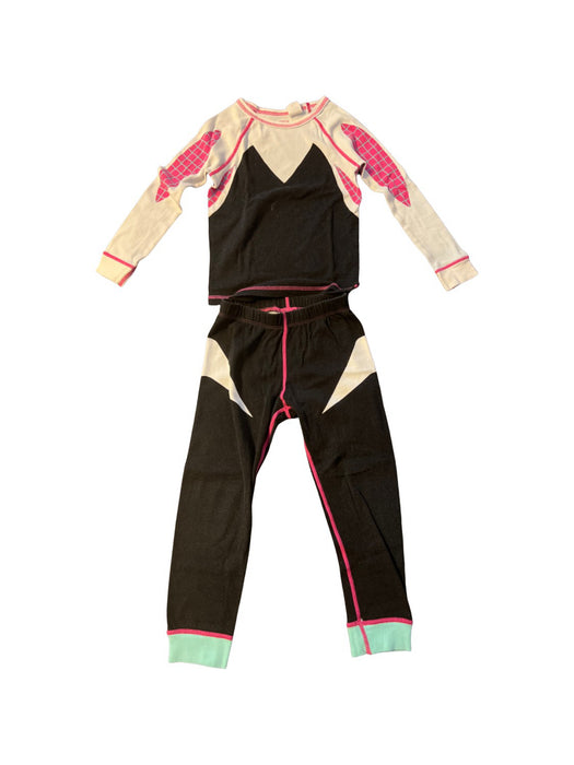 A Black Pyjama Sets from Retykle in size 4T for girl. (Front View)