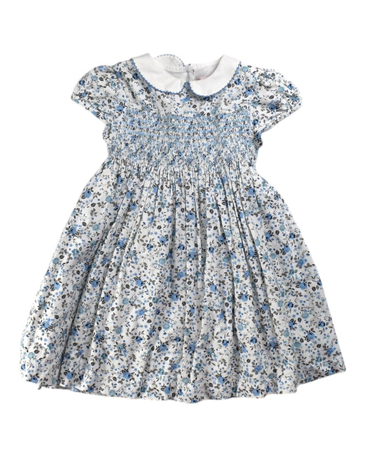 A Blue Short Sleeve Dresses from Confiture in size 3T for girl. (Front View)