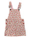 A Pink Overall Dresses from DPAM in size 4T for girl. (Front View)