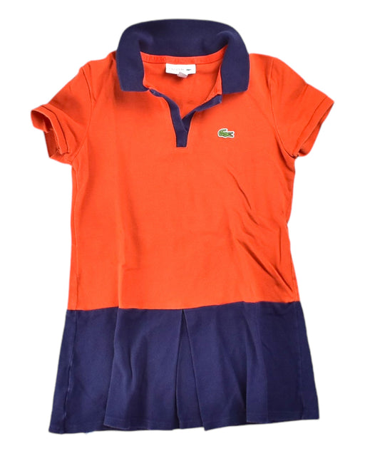 A Orange Short Sleeve Dresses from Lacoste in size 4T for girl. (Front View)