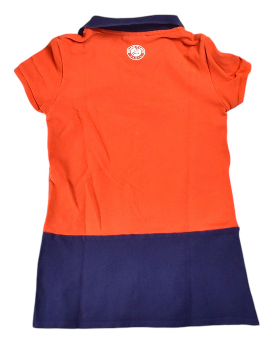 A Orange Short Sleeve Dresses from Lacoste in size 4T for girl. (Back View)