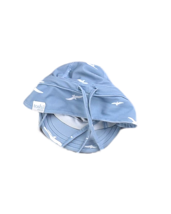 A Blue Sun Hats from Toshi in size Newborn for boy. (Back View)