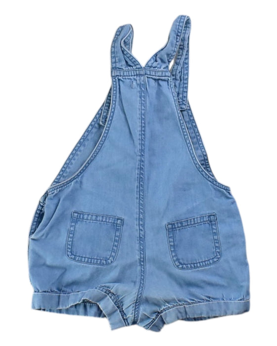 A Blue Overall Shorts from Bout'Chou in size 6-12M for girl. (Back View)