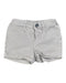 A White Shorts from Petit Bateau in size 6-12M for girl. (Front View)