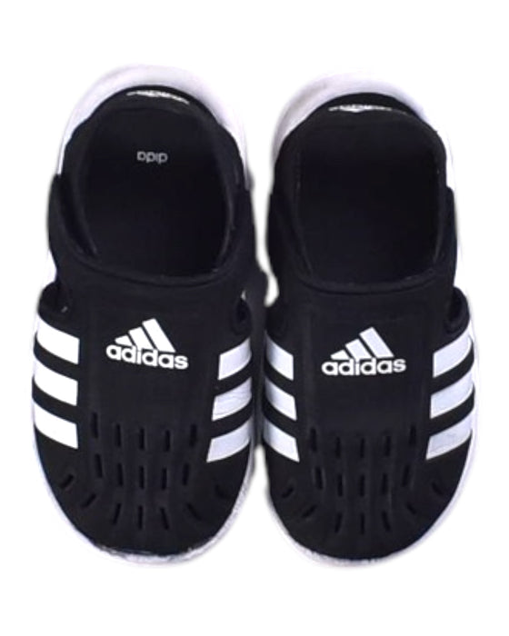 A Black Sandals from Adidas in size 3T for boy. (Back View)