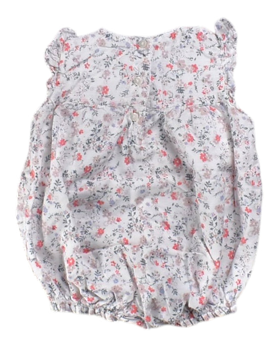 A White Sleeveless Rompers from The Little White Company in size 3-6M for girl. (Back View)