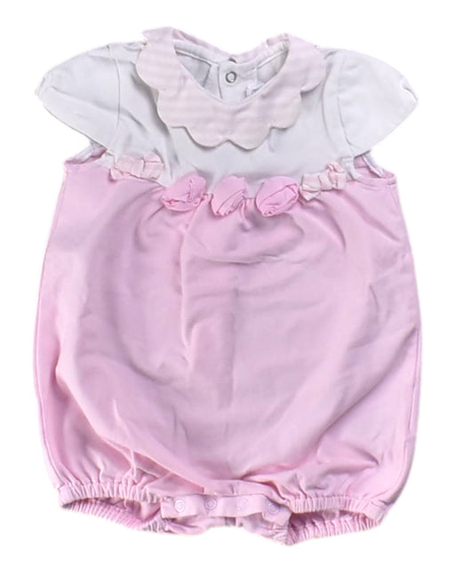 A White Short Sleeve Rompers from Mayoral in size 0-3M for girl. (Front View)