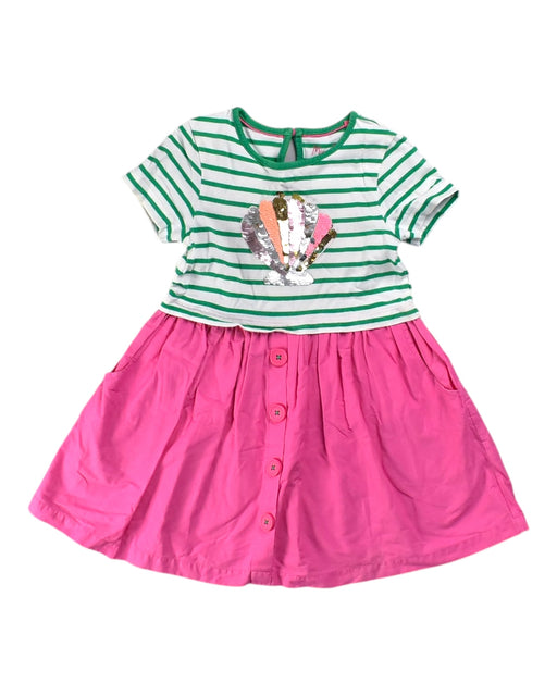 A Green Short Sleeve Dresses from Boden in size 4T for girl. (Front View)