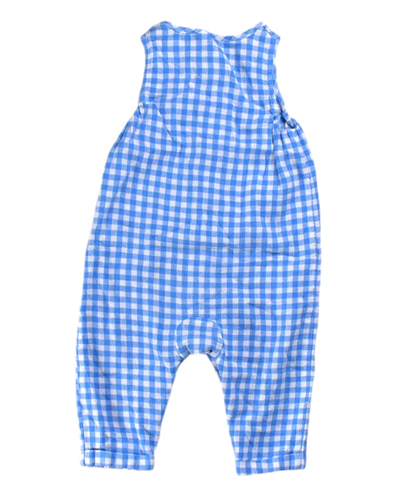 A Blue Sleeveless Jumpsuits from Baby Boden in size 6-12M for girl. (Back View)