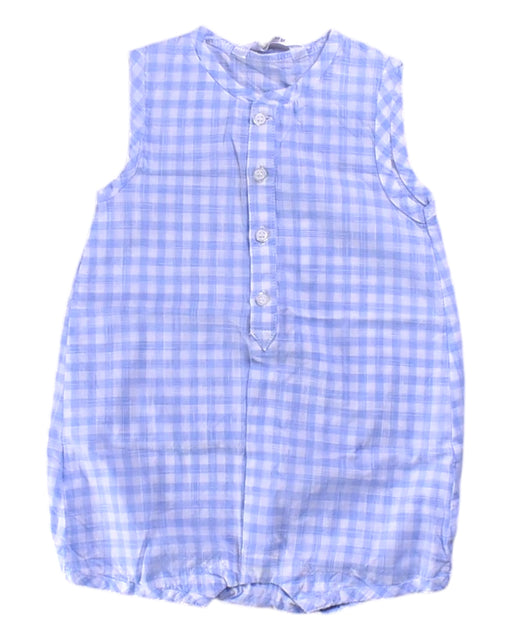 A Purple Sleeveless Rompers from Mayoral in size Newborn for girl. (Front View)