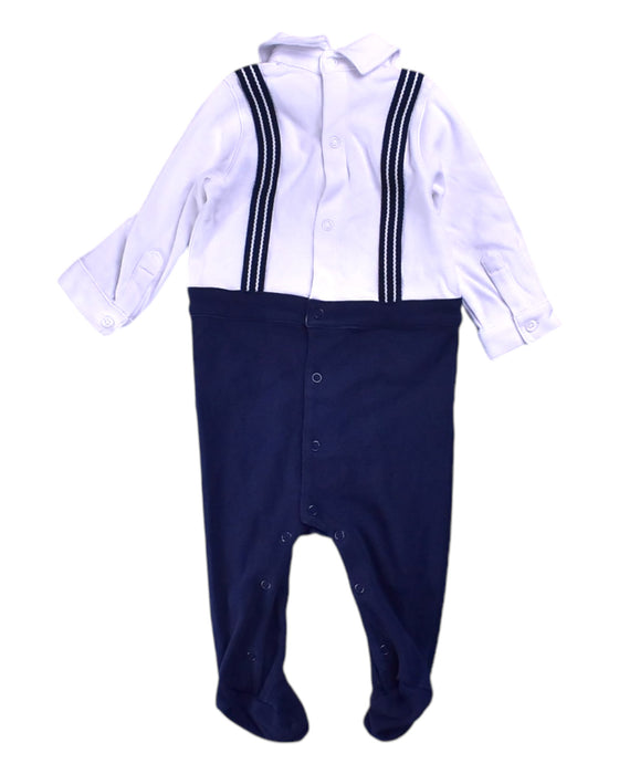 A White Long Sleeve Jumpsuits from Mamas & Papas in size 6-12M for boy. (Back View)