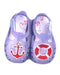 A Purple Sandals from Igor in size 6-12M for girl. (Back View)