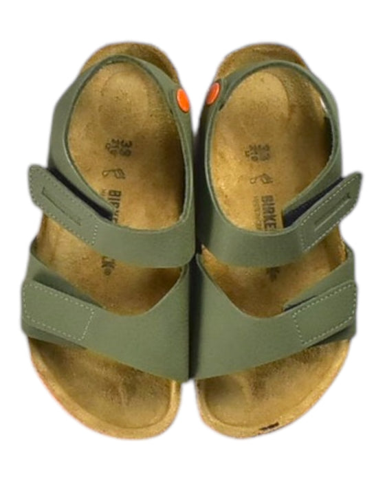 A Green Sandals from Birkenstock in size 7Y for neutral. (Back View)