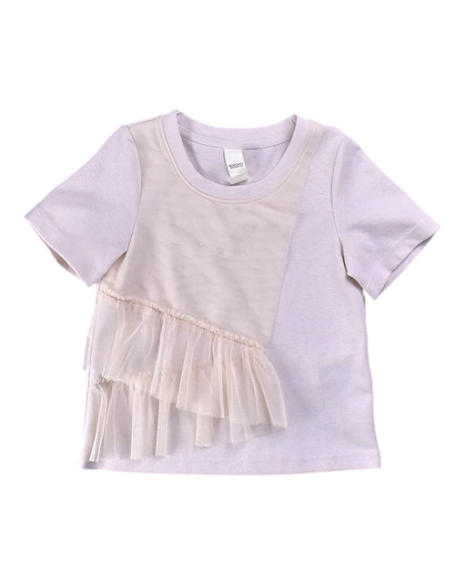 A Pink Short Sleeve T Shirts from Rococo in size 3T for girl. (Front View)