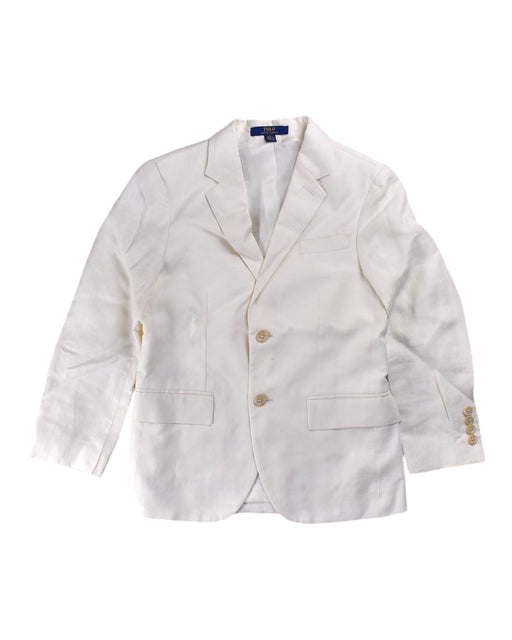 A White Blazers from Polo Ralph Lauren in size 8Y for boy. (Front View)