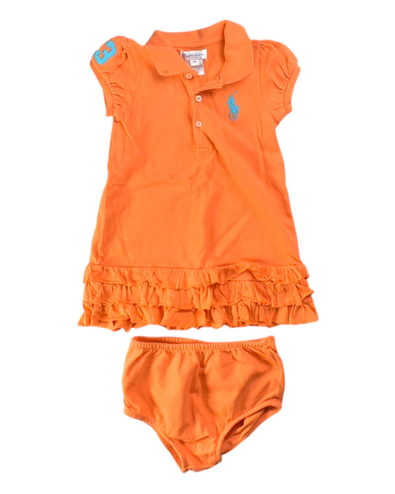 A Orange Dress Sets from Ralph Lauren in size 12-18M for girl. (Front View)